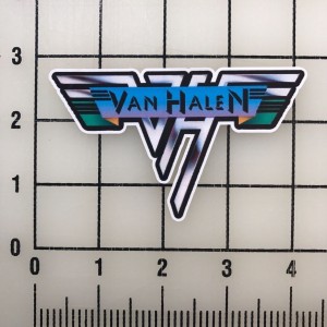 Van Halen Color Logo 4" Wide Vinyl Decal Sticker BOGO   322463723609